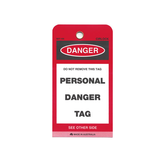 Cirlock SDT-103 Personal Danger Tags - Poly (5 pack)