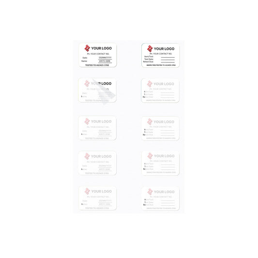 Customised Self Laminating 40mm x 25mm Surface Mount Tag (500 pack)