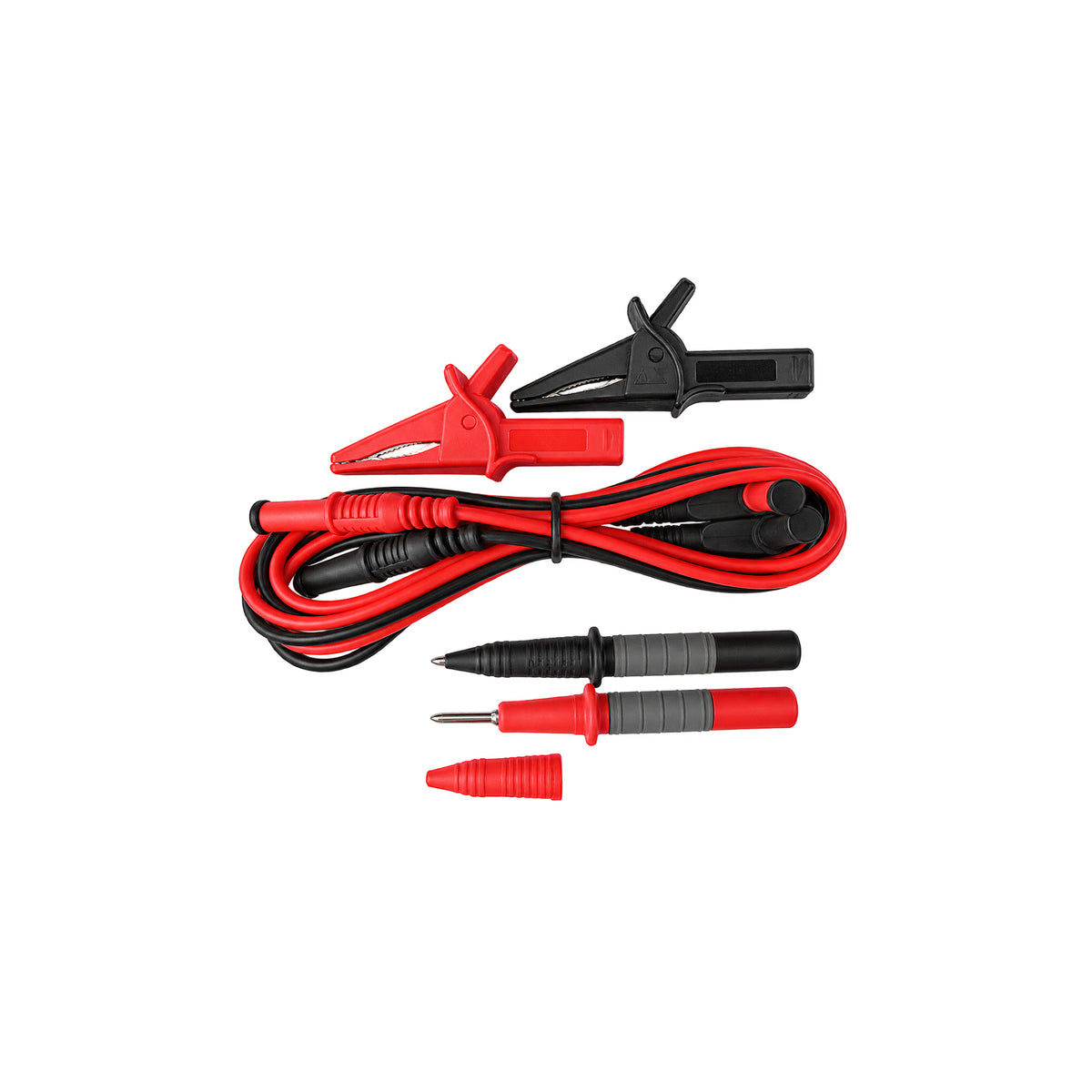 EFO TL-20 Red and Black CATIV Test Lead Set - CATIV with Red Black and Probes and Crocodile clips - removable tips
