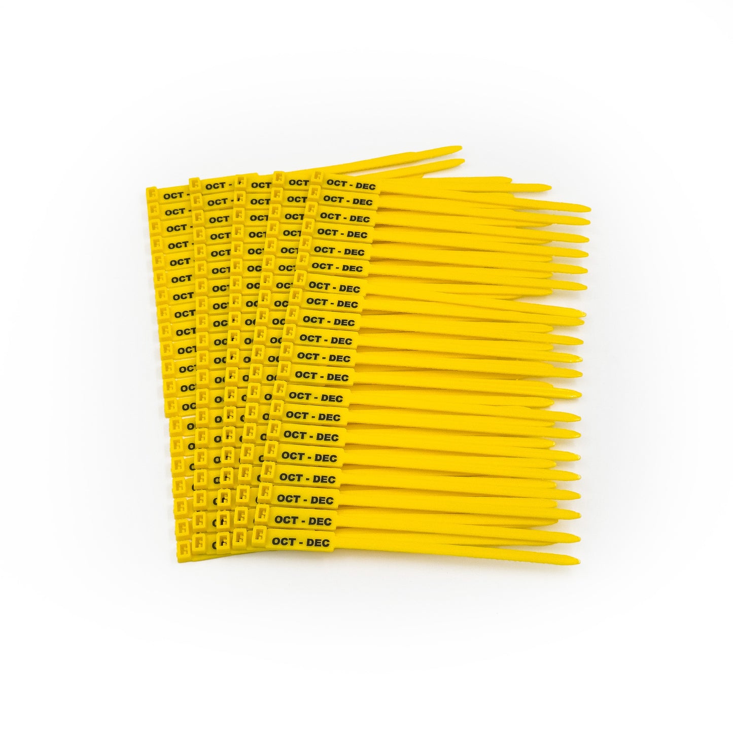 Jtagz RigTag 175mm - Quarterly Months - (100 pack)