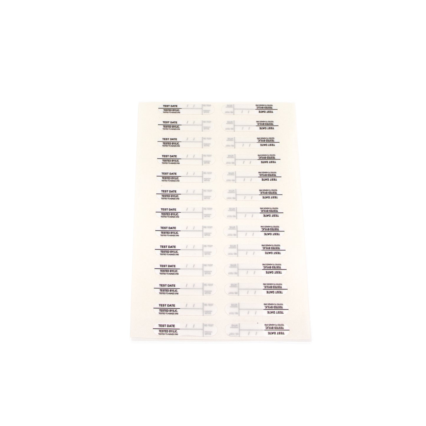 Mastertag Replacement Test Tag Labels (100 Pack)