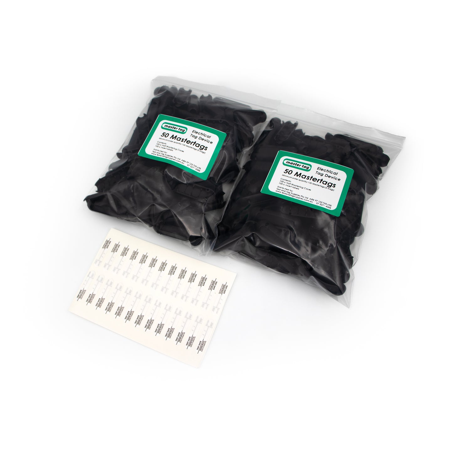 Mastertag Test Tags (100 Pack) - With 200 Labels