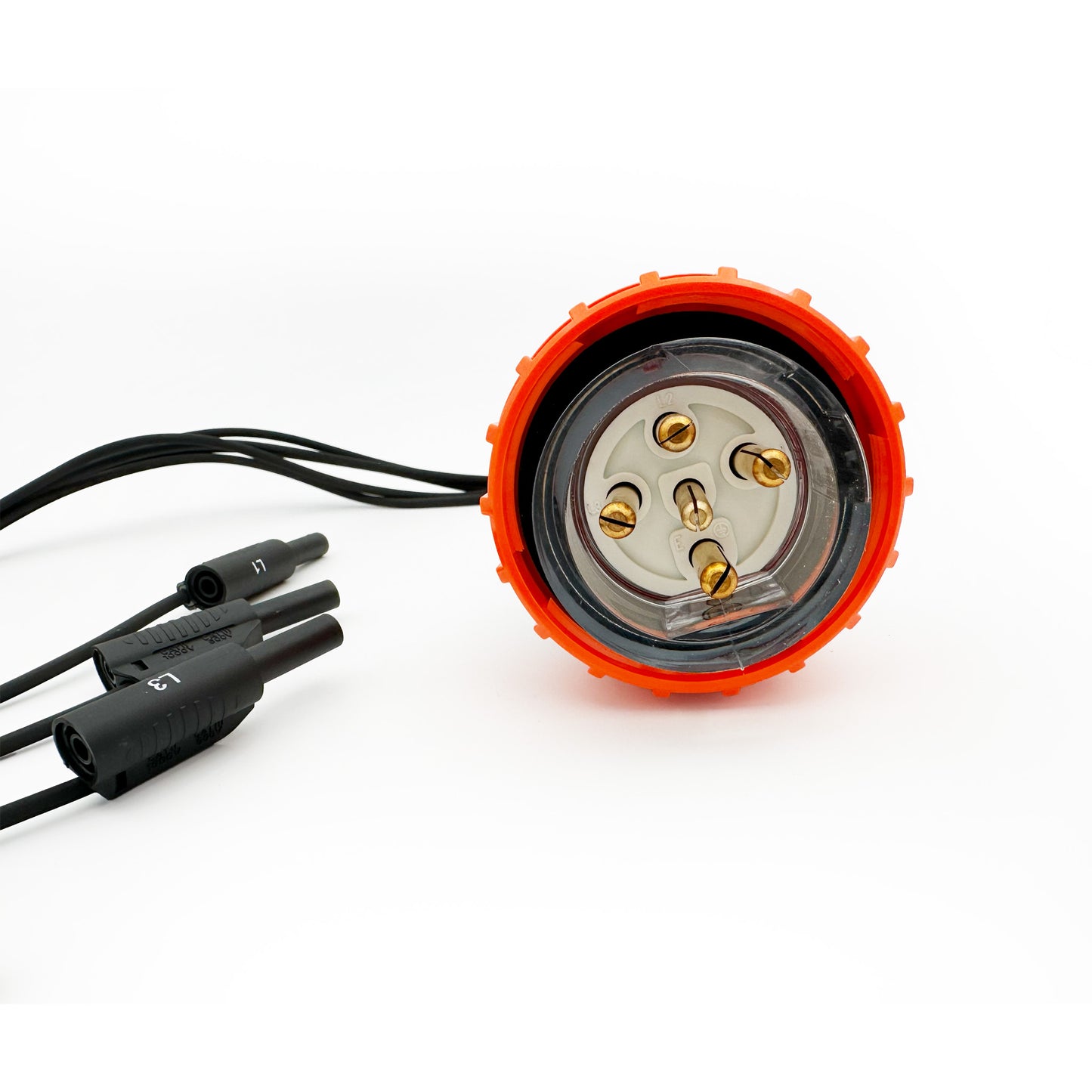 20A 3-Phase Plug to 4mm Banana Plug Test Lead Adaptor