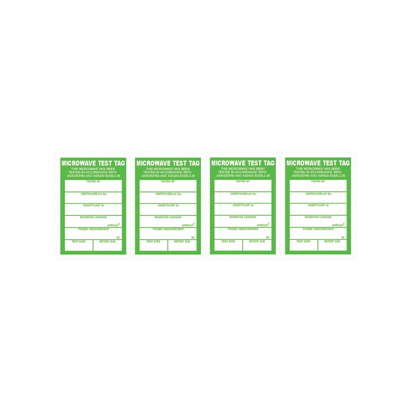 Microwave Leakage Tags (100 pack)