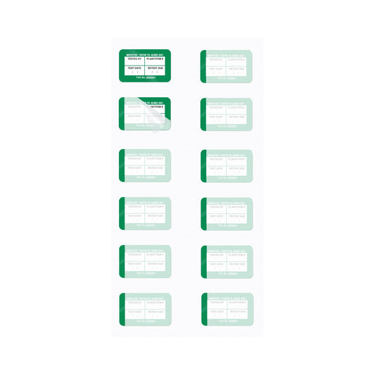 AS3551 Medical Self Laminating 40mm x 25mm Surface Mount Tags (100 pack)