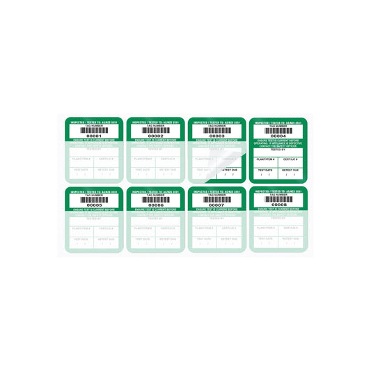 AS3551 Medical Self Laminating 42mm x 48mm Surface Mount Tags (100 pack)