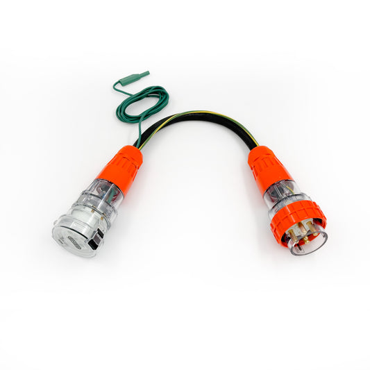 3 Phase Exposed Earth Leakage Adaptor - 5 Pin 32 Amp