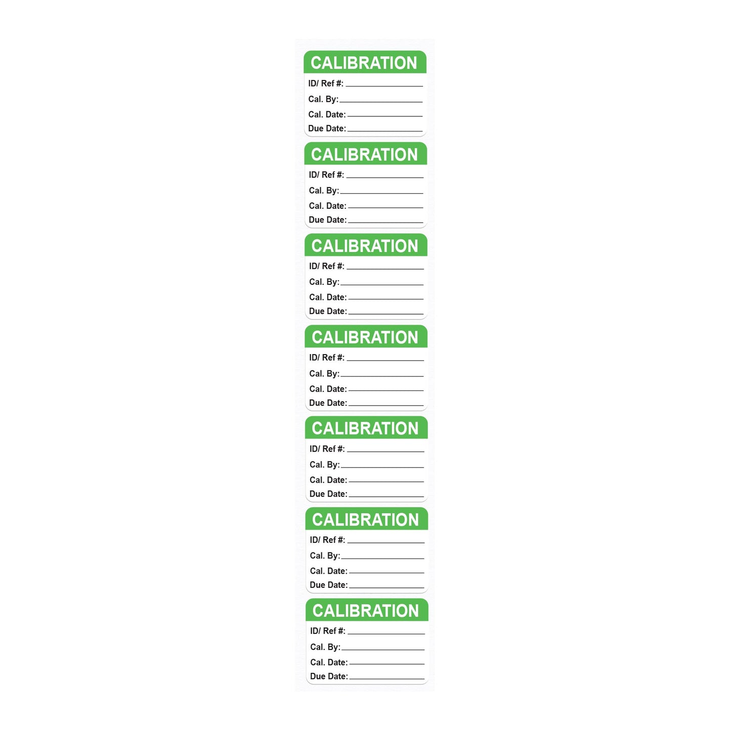 Calibration Test Labels - General Purpose Non-Laminated 40mm x 28mm Pack of 100