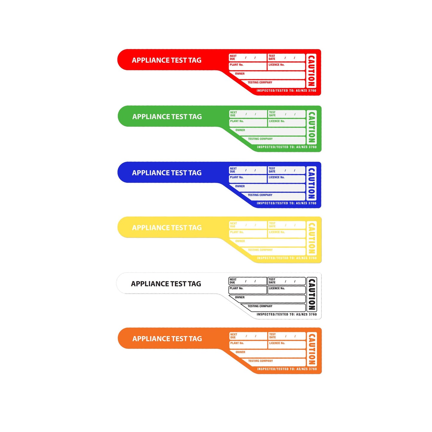 Appliance Test Flag Tags (100 pack)