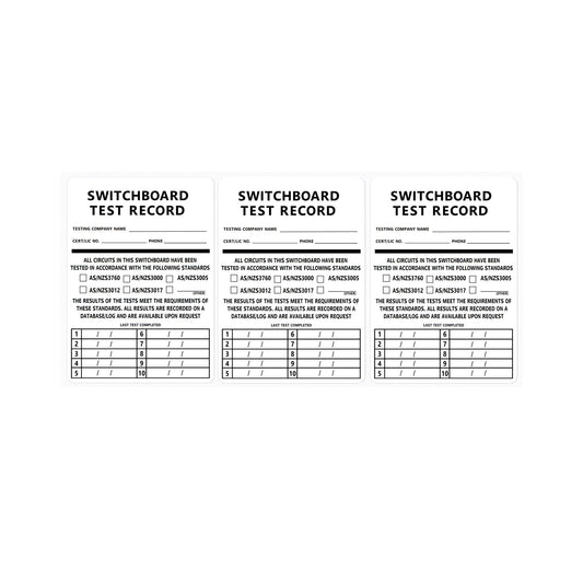 Switchboard Tags (100 pack) 10 tests