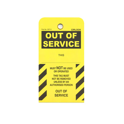 Cirlock SDT-2 Out of Service Tag (5 pack) - 2