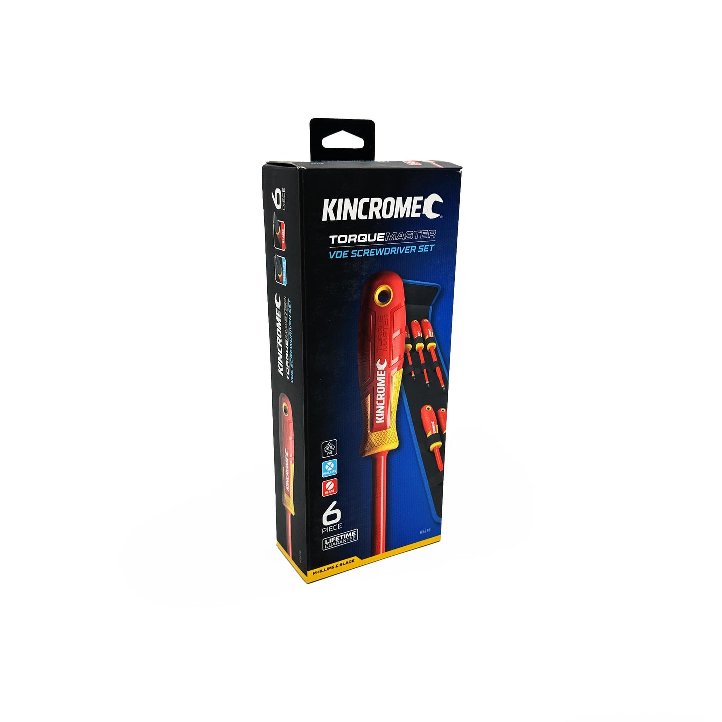 Electricians Kincrome TorqueMaster® VDE 6 Screwdriver Piece Set