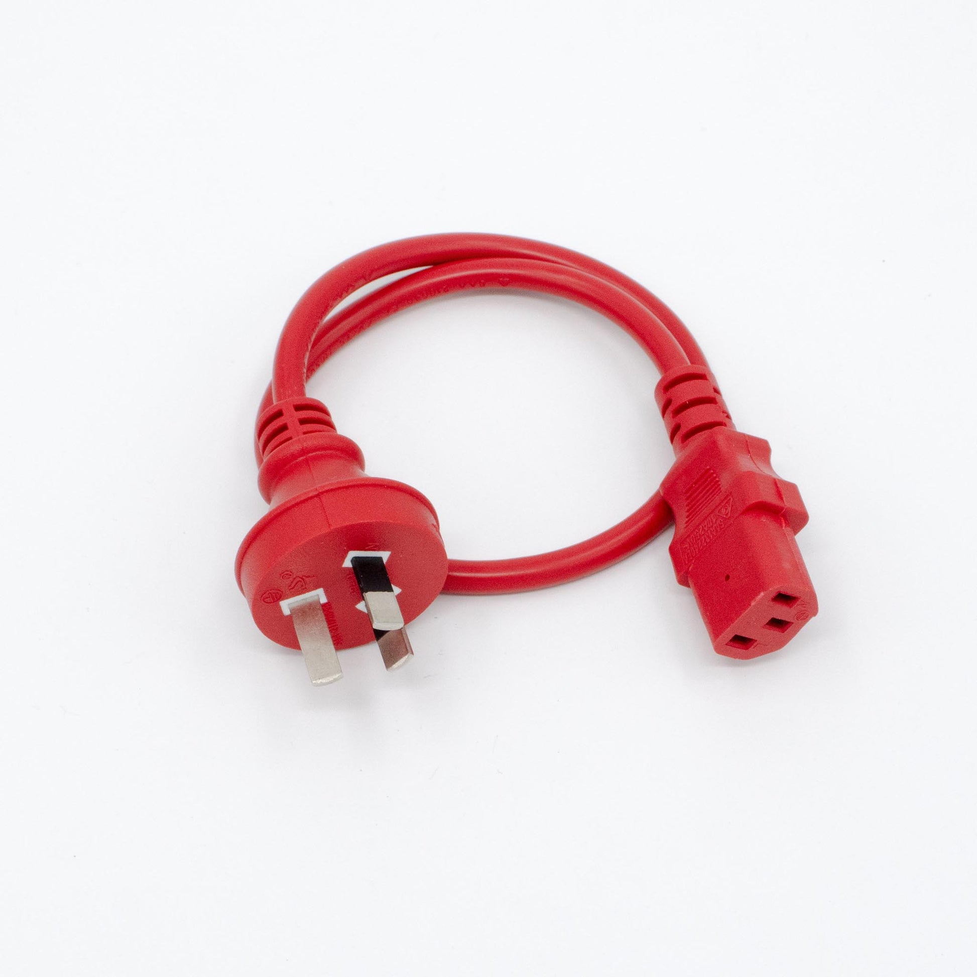 IEC to AU Plug to adaptor - 50cm - RED - 1