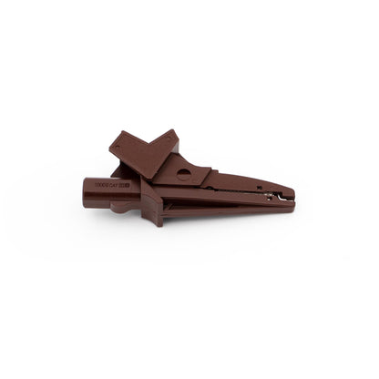 Metrel A 1297 4mm Banana Plug Brown Crocodile Clip - 1