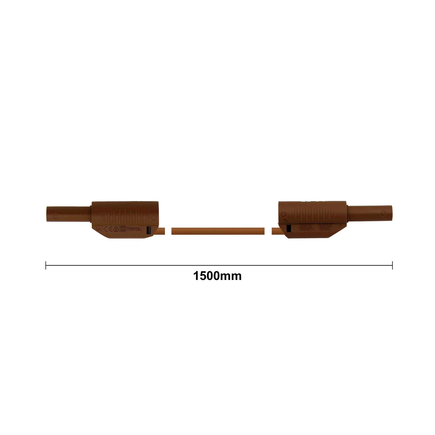 Metrel A 1342 4mm Banana Plug 1.5m Brown Test Lead