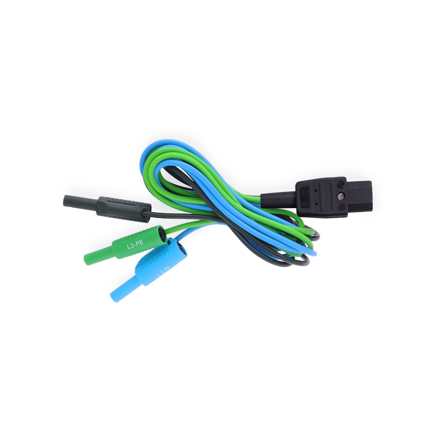 Metrel A 1670 IEC breakout lead to 4mm Banana Plugs (L1-A, L2-N, L3-PE) CATII