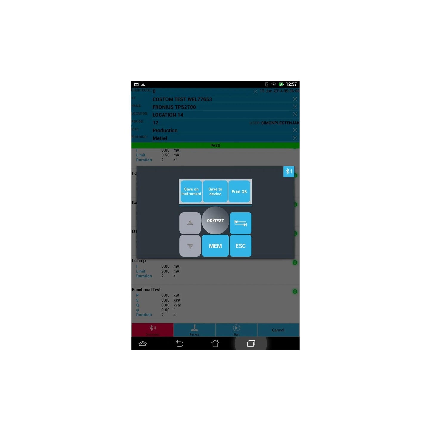 Metrel APAT Android Software License