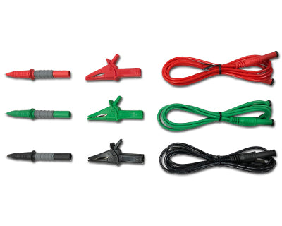 Installation tester lead set CATIV 600V Red, Green, Black - 1