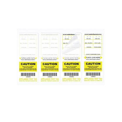 Self Laminating Test Tags (100 pack) - With Pen - 5