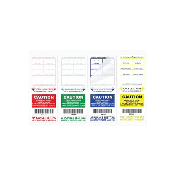 Self Laminating Tags - Rainbow Pack (100 pack) - with Pen