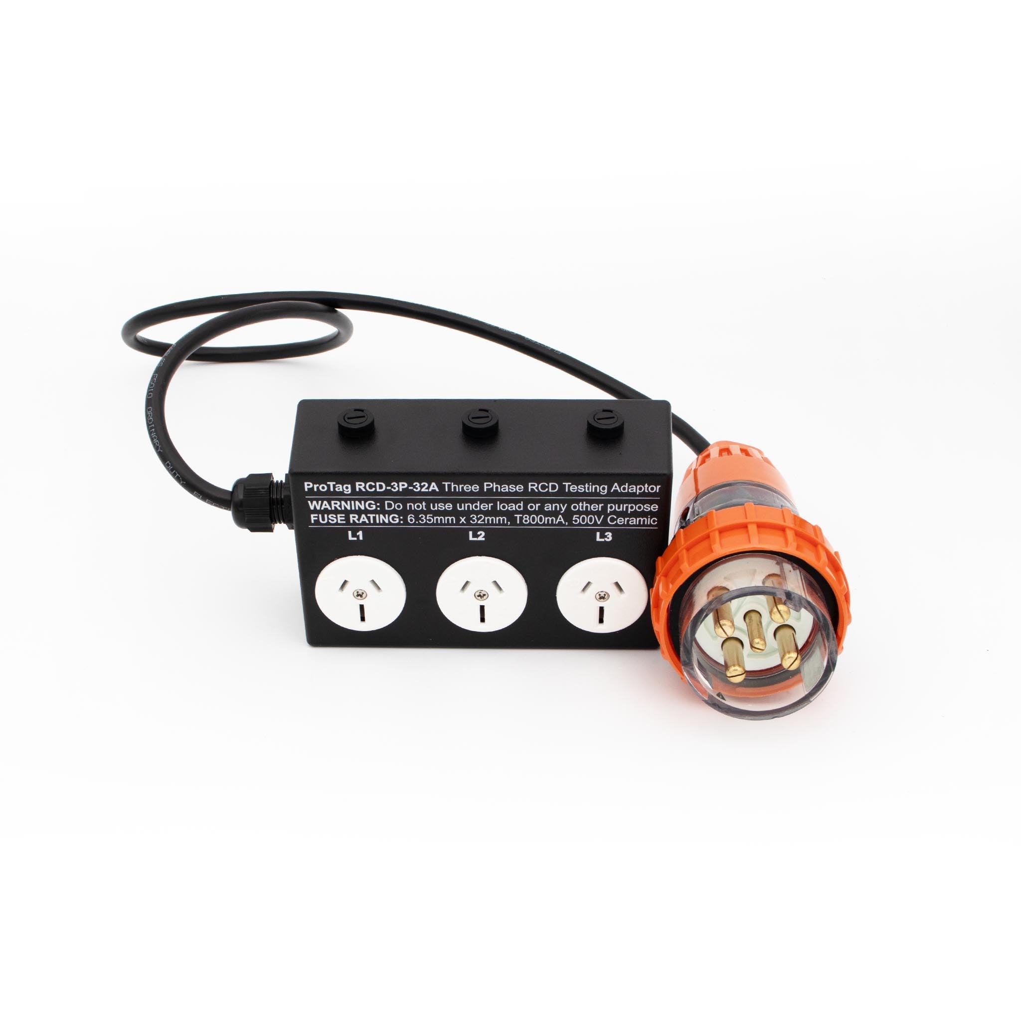 Rcd Signs 32A 3-Phase RCD Testing Adaptor