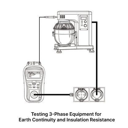 3 Phase-1 Phase Distribution Board RCD Test Adaptor - 10A to 50A - 7
