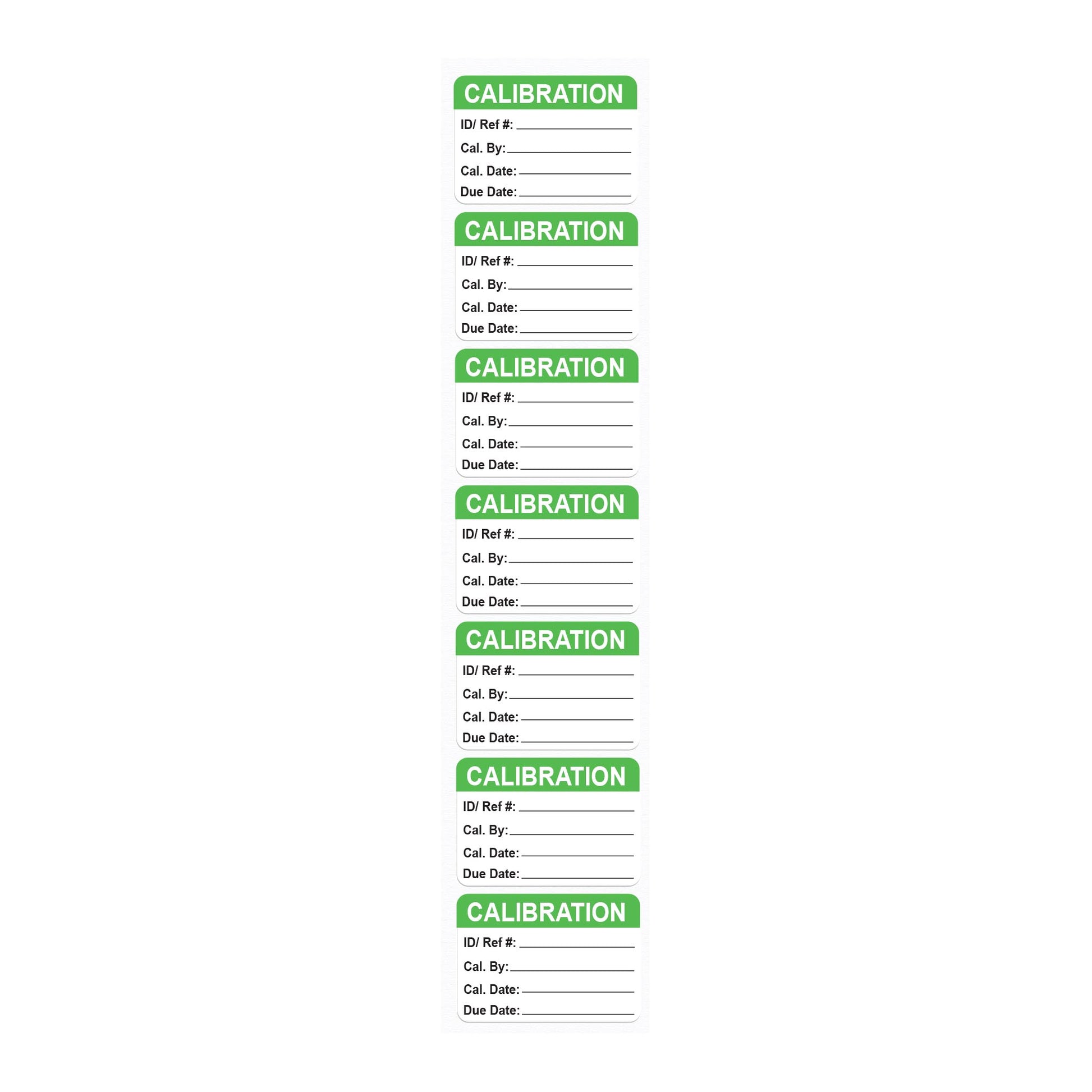 Calibration Test Labels - General Purpose Non-Laminated 40mm x 28mm Pack of 100 - 1