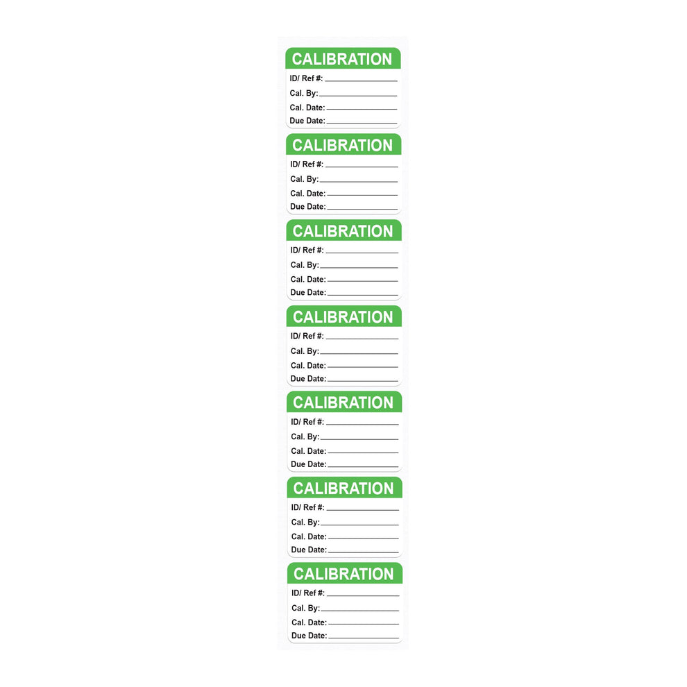 Calibration Test Labels - General Purpose Non-Laminated 40mm x 28mm Pa