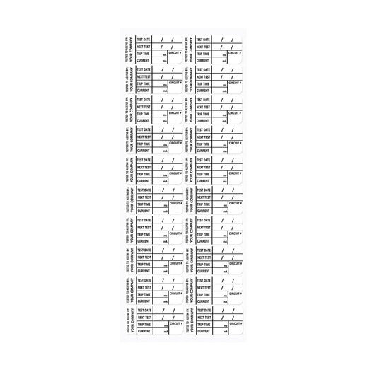 Customised RCD Test Tags - 35mm x 17mm (500 Pack)