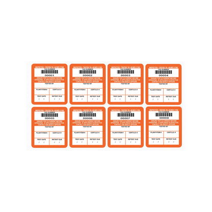 Surface mount test tags 42mm x 48mm (100 pack - non laminated) - 7