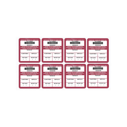 Surface mount test tags 42mm x 48mm (100 pack - non laminated) - 8