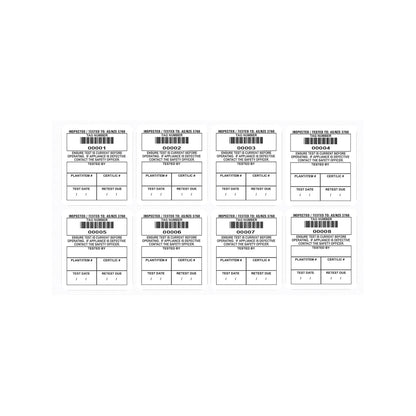 Surface mount test tags 42mm x 48mm (100 pack - non laminated) - 6