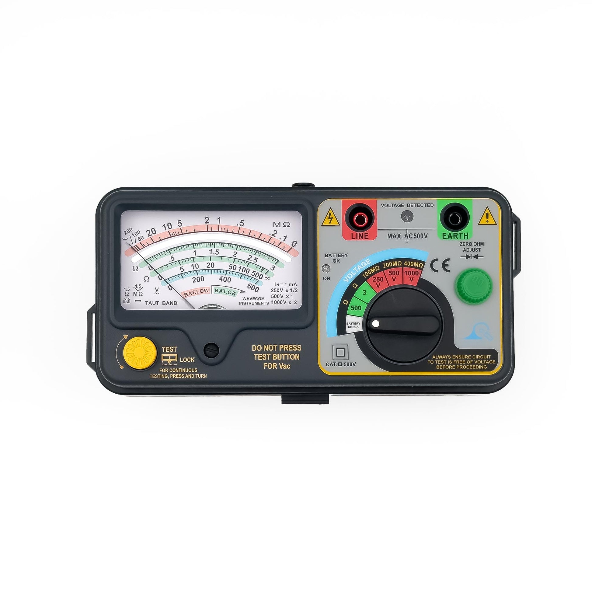 Wavecom WCM-ET-809 Analogue Insulation and Continuity Tester - 2